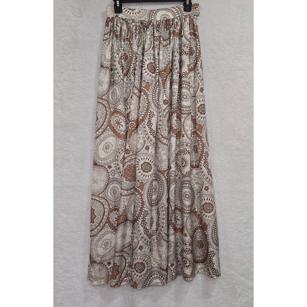 Royer Vintage Style Paisley Print Maxi Skirt Size Small* Bohemian